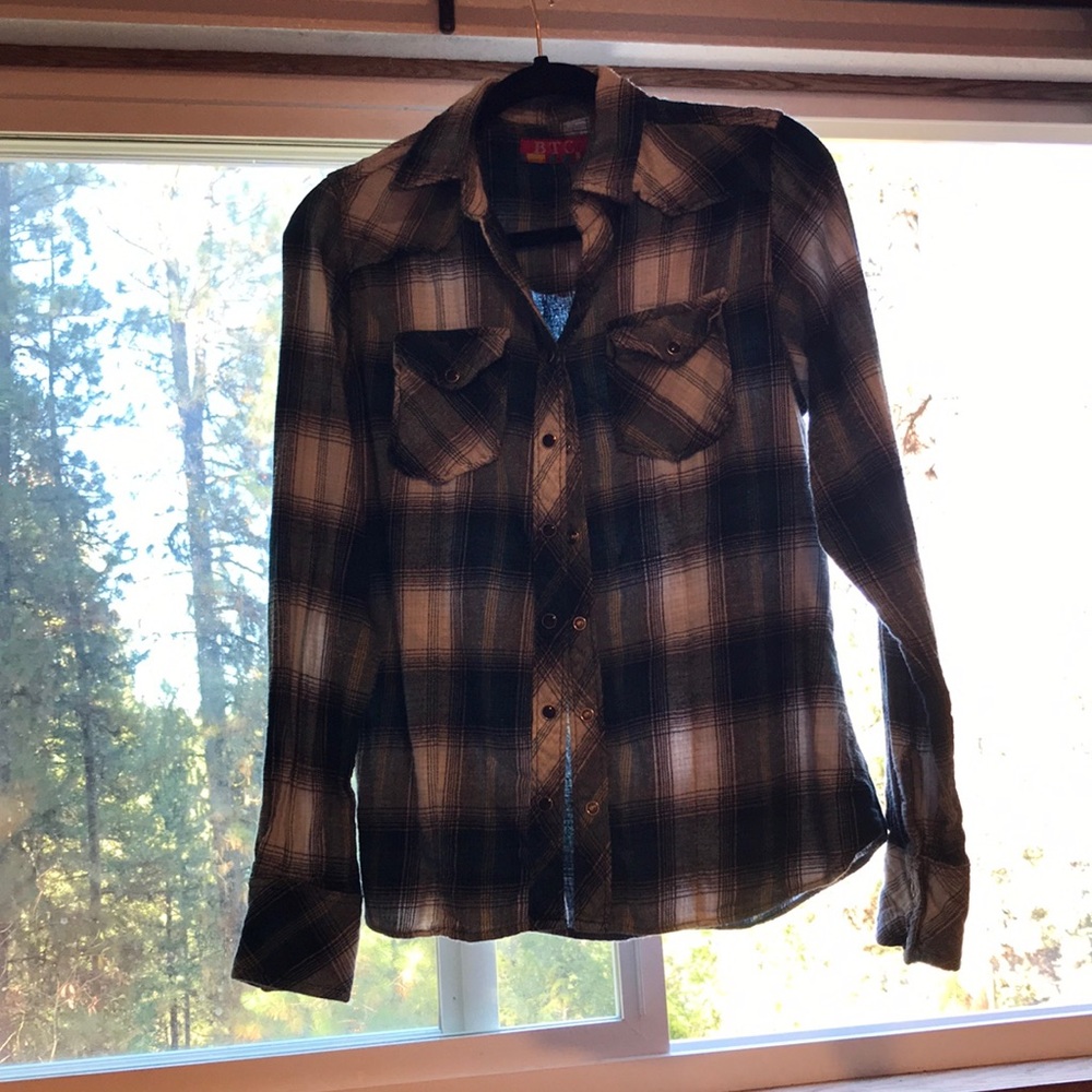BTC flannel pearlsnap